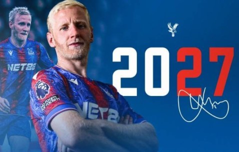 官方：水晶宫与29岁中场威尔-休斯续约至2027年