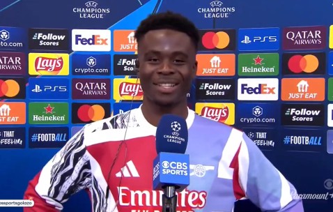 萨卡：赛前我们都看了网上的东西，说皇马要逆转，而我们表现很棒