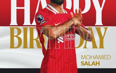 法老利物浦祝萨拉赫33岁生快 效力8年401场245球9冠&amp;再续2年